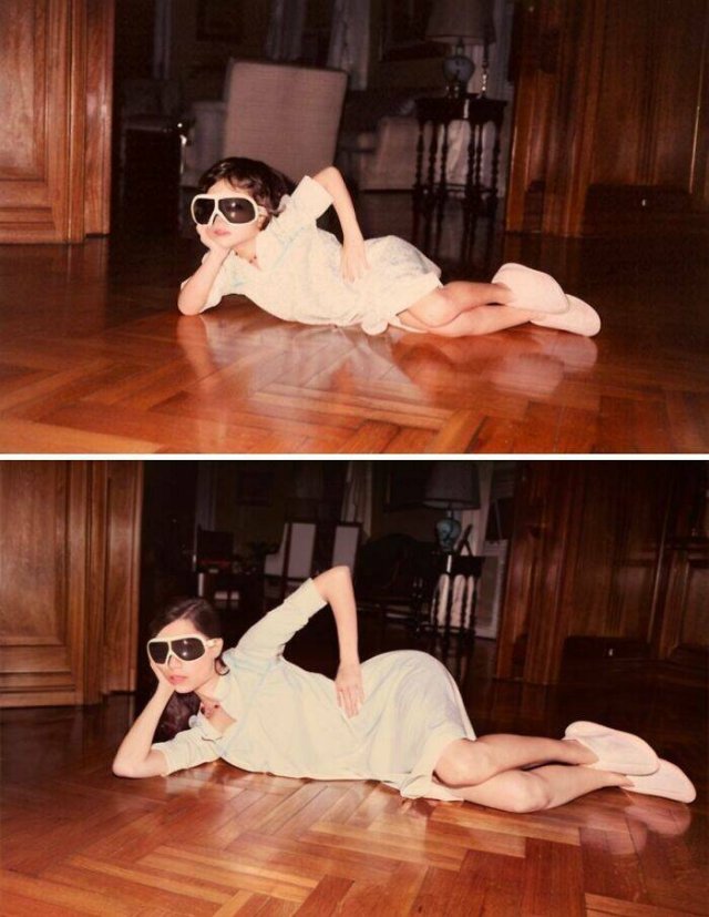 People Repeat Photos From The Past (23 pics)