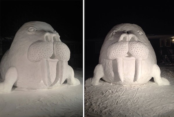 Funny And Unusual Snowmen (25 pics)