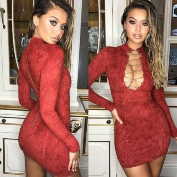 Girls In Red Dresses (36 pics)