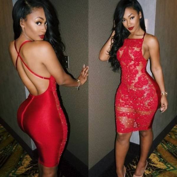 Girls In Red Dresses (36 pics)