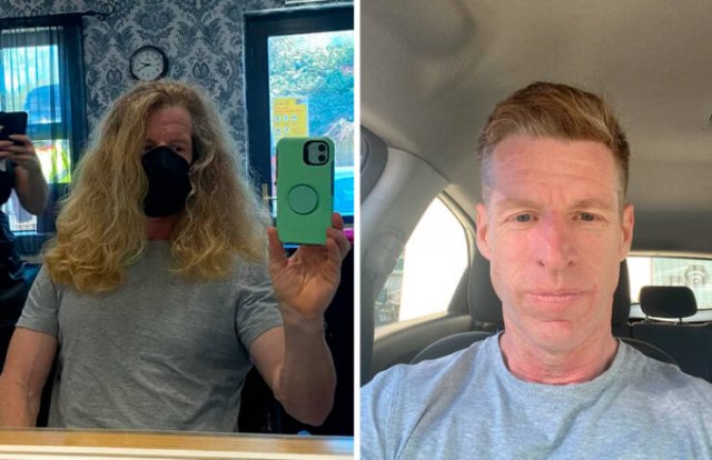 People Who Radically Changed Their Hairstyles (24 pics)