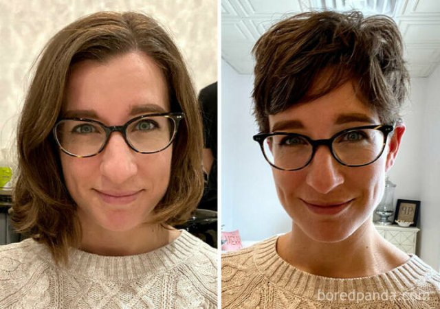 People Who Radically Changed Their Hairstyles (24 pics)