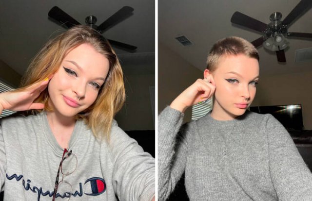 People Who Radically Changed Their Hairstyles (24 pics)