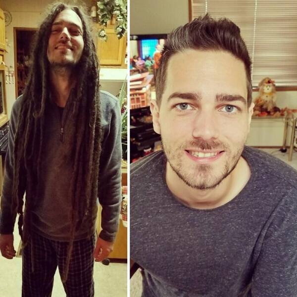 People Who Radically Changed Their Hairstyles (24 pics)