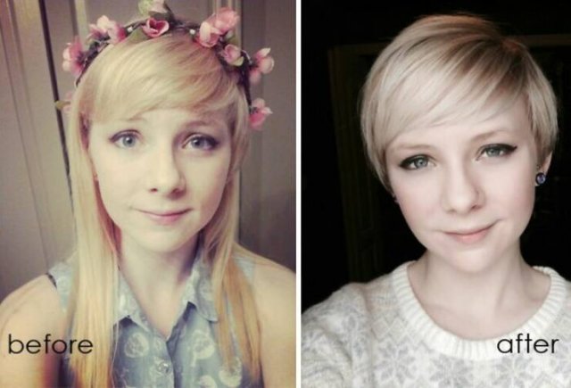 People Who Radically Changed Their Hairstyles (24 pics)