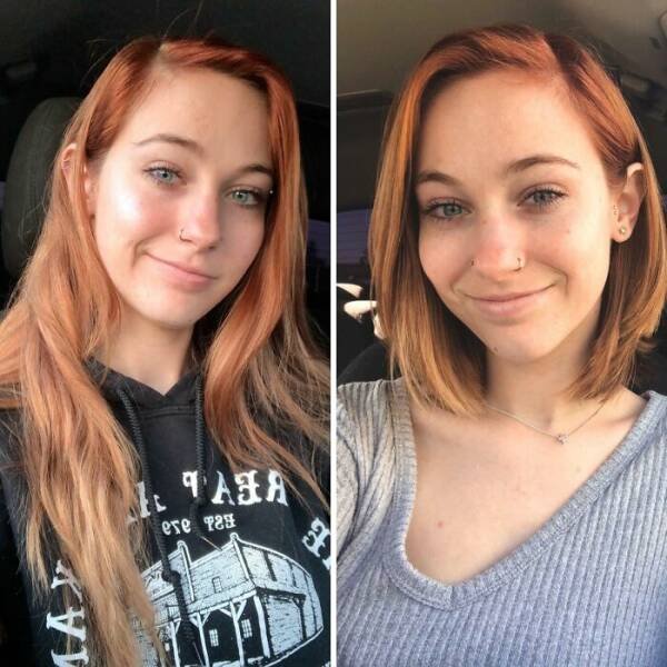 People Who Radically Changed Their Hairstyles (24 pics)