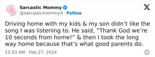 Sarcastic Parenting Tweets (15 pics)