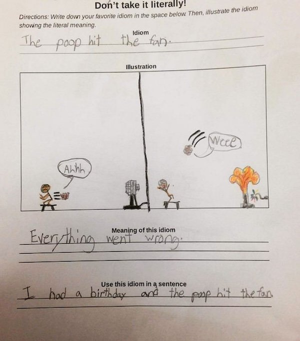 Failed And Funny Kids Answers (34 pics)