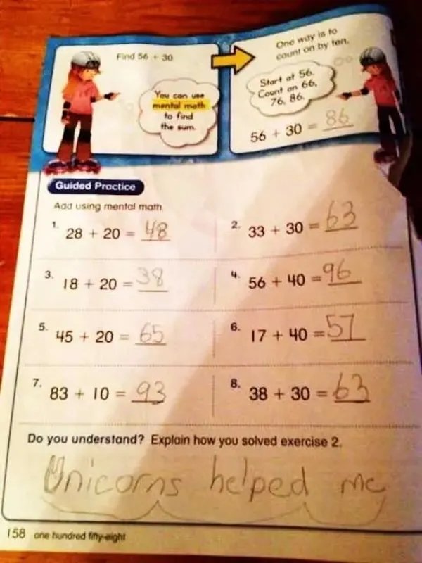 Failed And Funny Kids Answers (34 pics)