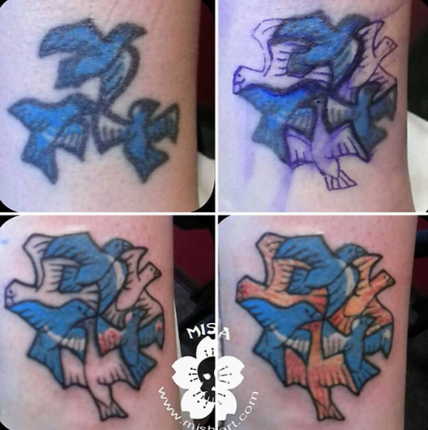 Cool Tattoo Cover Up (25 pics)
