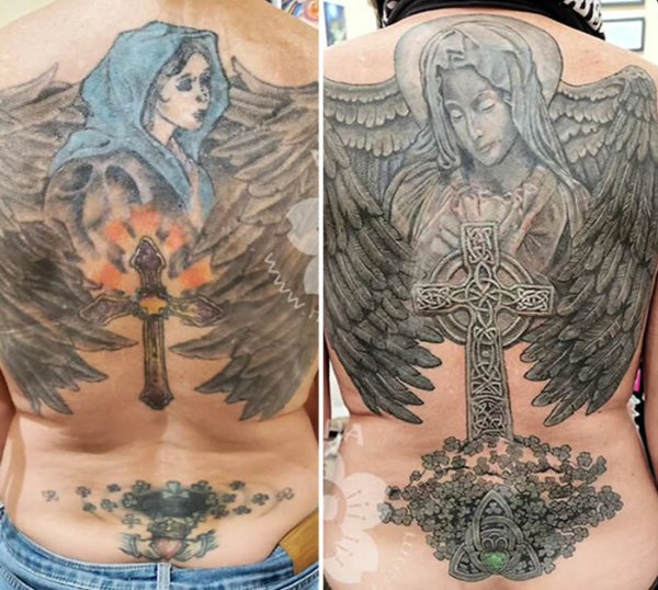 Cool Tattoo Cover Up (25 pics)
