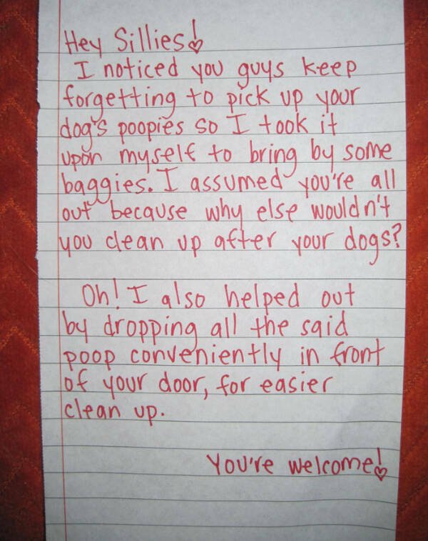 Passive Aggression From Neighbors (27 pics)