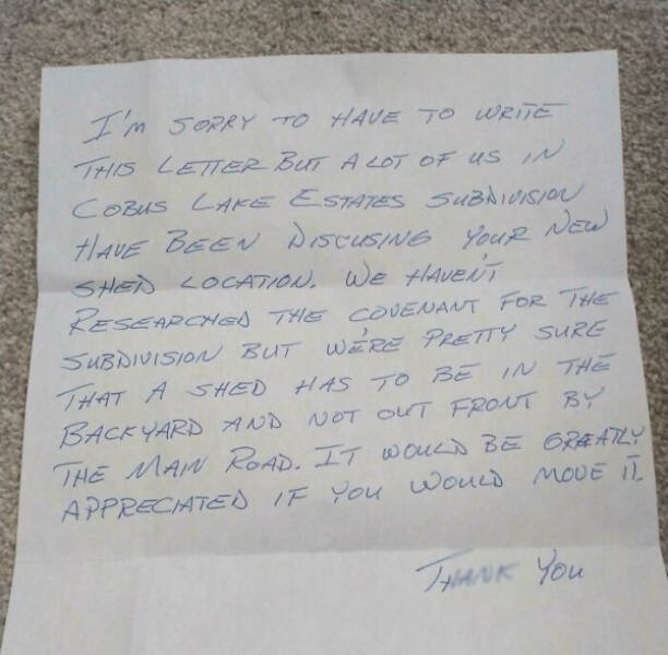 Passive Aggression From Neighbors (27 pics)