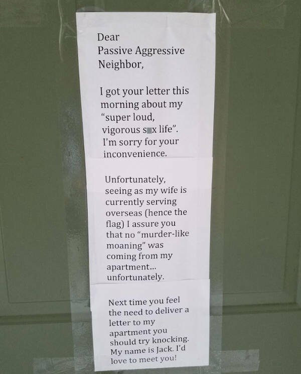 Passive Aggression From Neighbors (27 pics)