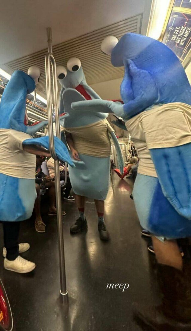 Strange People In The Subway (21 pics)