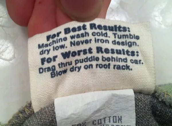 Unexpected Clothing Tags (26 pics)