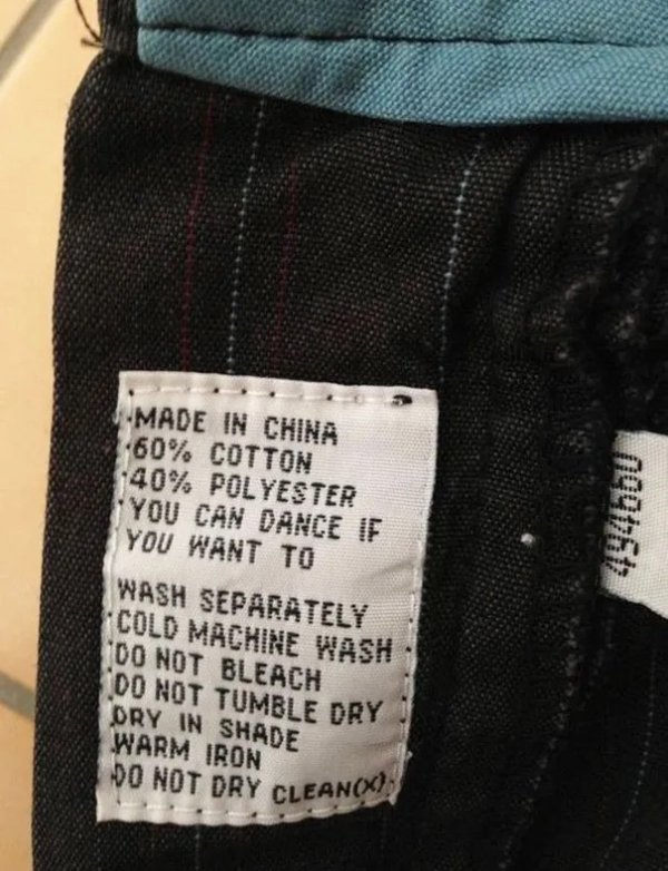 Unexpected Clothing Tags (26 pics)