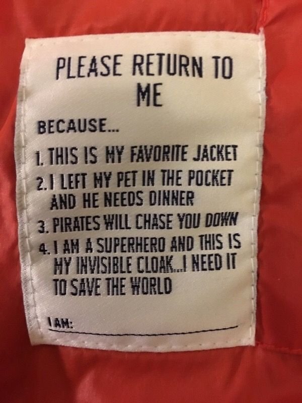 Unexpected Clothing Tags (26 pics)