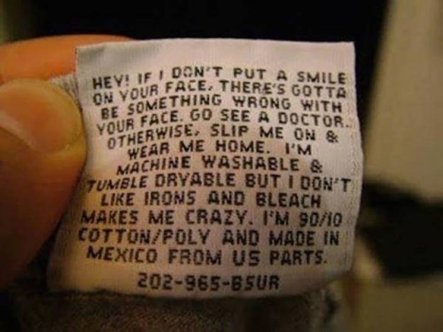 Funny Clothes Tags (30 pics)