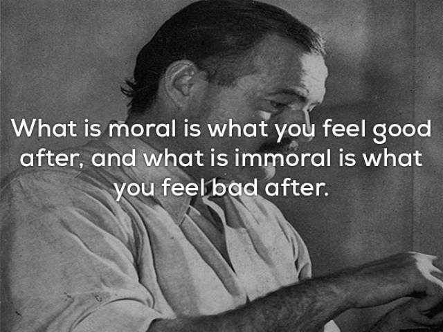 Ernest Hemingway's Wise Thoughts (18 pics)