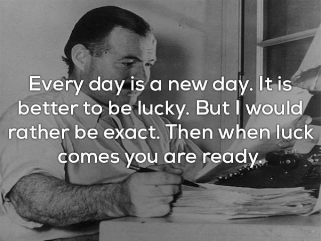 Ernest Hemingway's Wise Thoughts (18 pics)