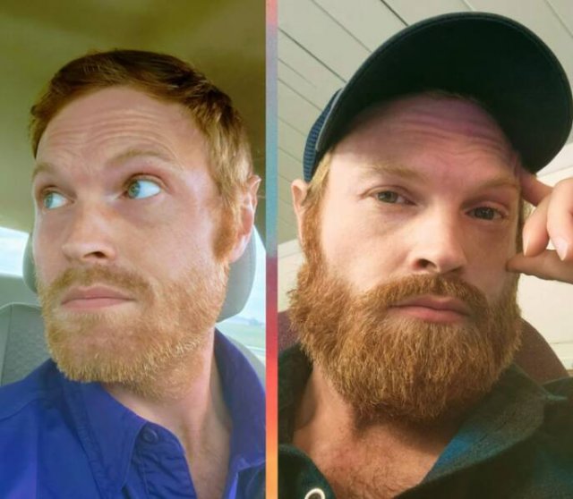 Men With And Without Beards (18 pics)