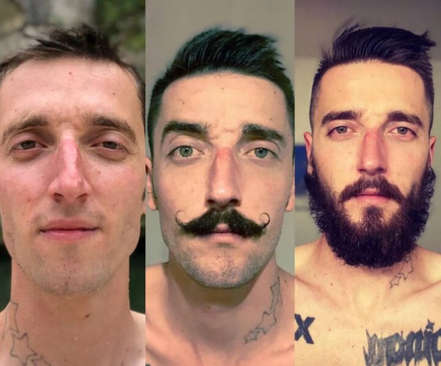 Men With And Without Beards (18 pics)