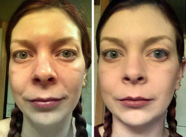 Girls With And Without Makeup (20 pics)