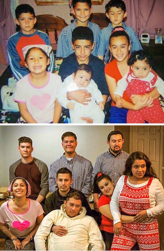 People Repeat Photos From The Past (26 pics)