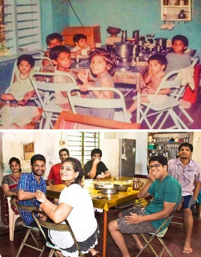 People Repeat Photos From The Past (26 pics)