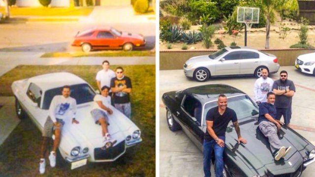 People Repeat Photos From The Past (26 pics)