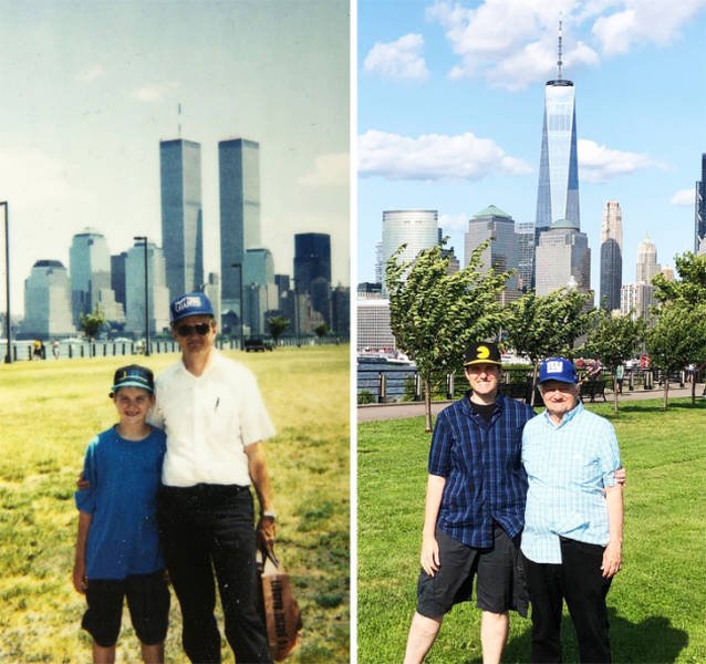 People Repeat Photos From The Past (26 pics)