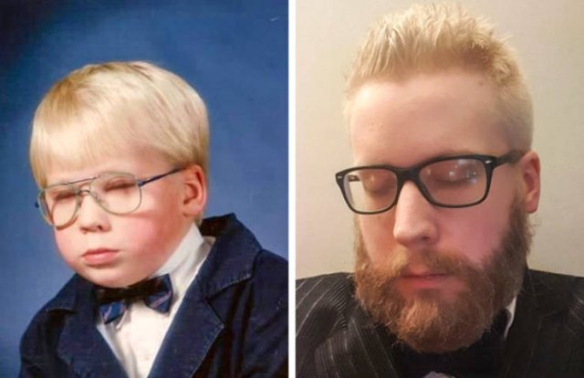 People Repeat Photos From The Past (26 pics)