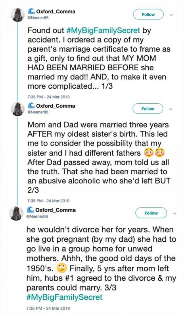 People Share Family Secrets (22 pics)