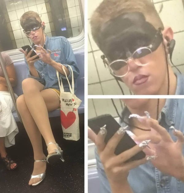 Strange People In The Subway (31 pics) Strange People In The Subway (31 pics)