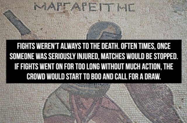 Facts About Gladiators (18 pics) Facts About Gladiators (18 pics)