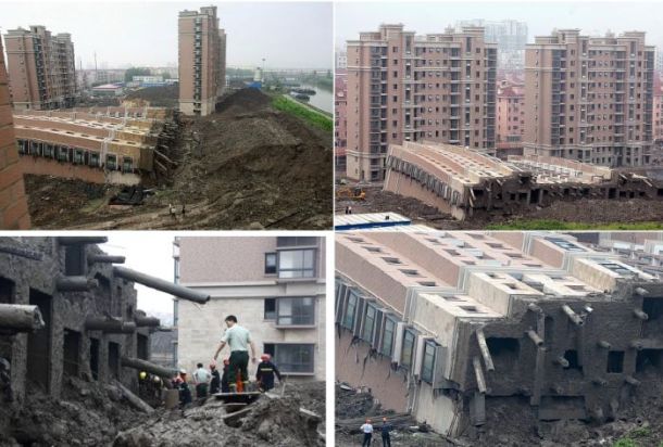 13-storey building collapses in Shanghai (7 pics)