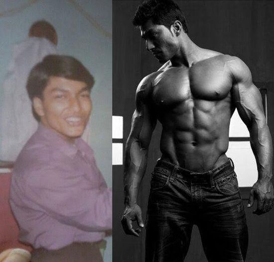 This Young Indian Dude Went From Scrawny To BEAST (10 pics)