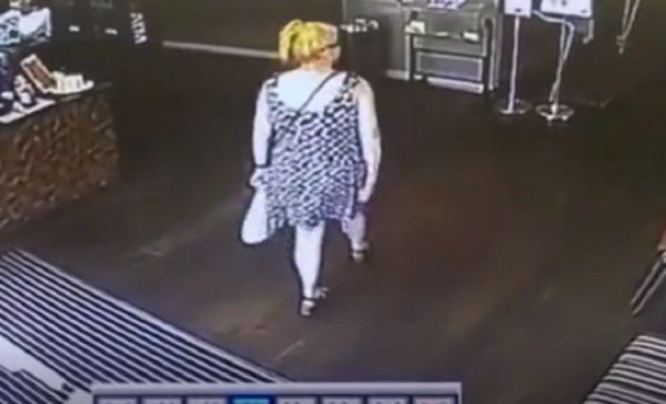 Woman Ninja Poops On Store Floor. Dude Steps Right On It