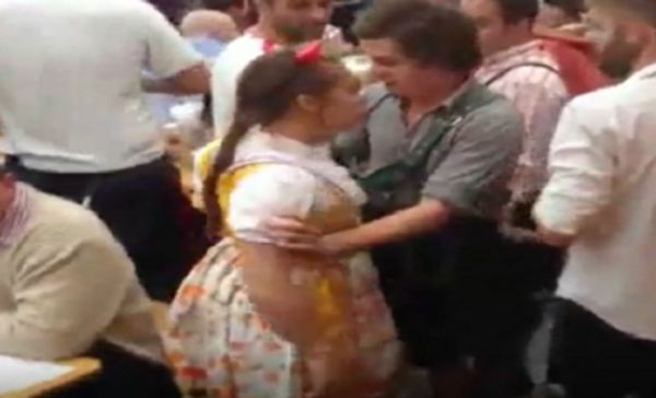 Drunk Woman At Oktoberfest Goes On Rampage