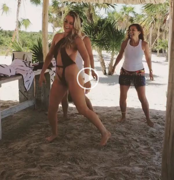 See Camille Kostek Shows Off Her Sexy Dance Moves