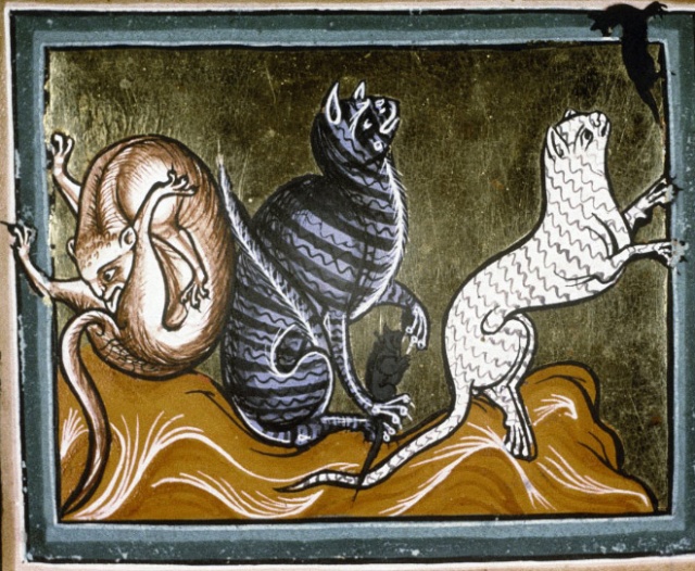 Medieval Paintings of Cats Licking Their Butts (15 pics)