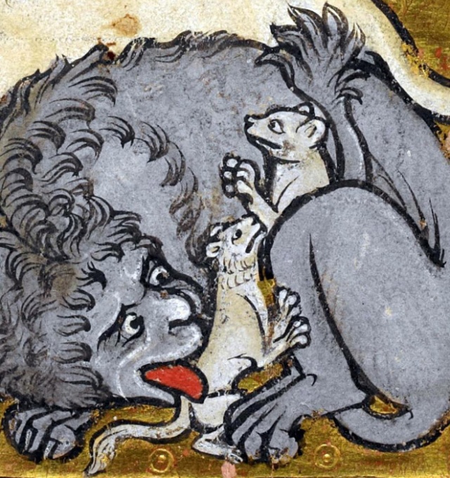 Medieval Paintings of Cats Licking Their Butts (15 pics)