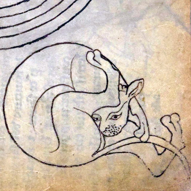 Medieval Paintings of Cats Licking Their Butts (15 pics)