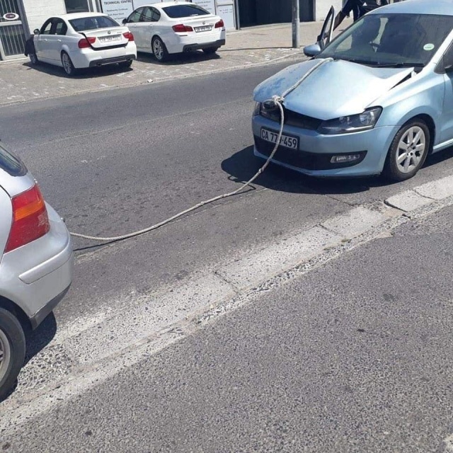 Tug Car Fail (2 pics)