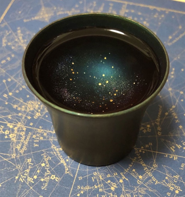 Clever Design Turns Ordinary Cups Into Liquid Galaxies When Something Is Poured Into Them (11 pics)