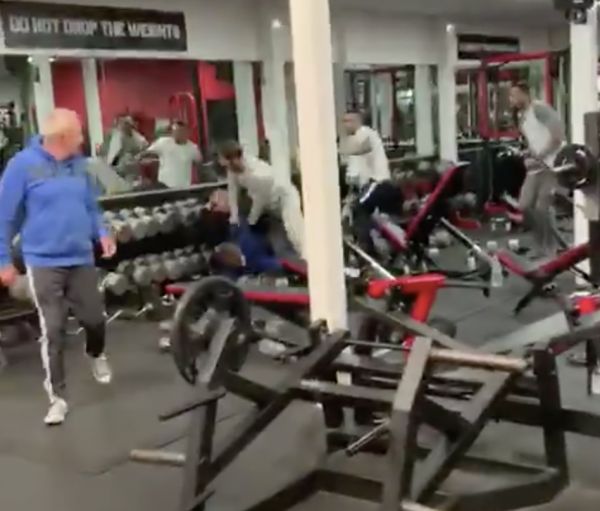 Insane Gym Brawl Caught On Tape (Video)