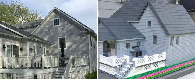 Designer Turns Real Homes Into LEGO Replicas (19 pics)