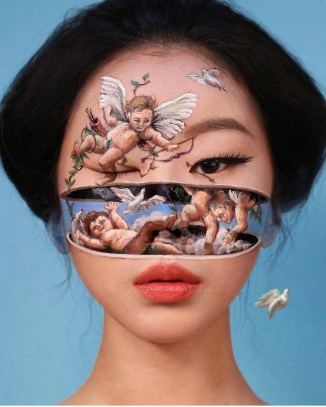 Dain Yoon Uses Her Body To Paint Creative Illusions (30 pics)