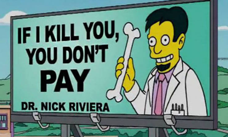 Funny Signs From "The Simpsons" (70 pics)